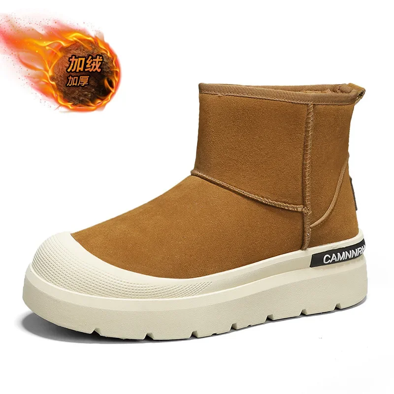 Winter Ankle Boots for Men Fashion Warm Men's Snow Boots Cotton Shoes Outdoor ThickSole Large Size New Non-slip Booties for Men
Winter Ankle Boots for Men Fashion Warm Men's Snow Boots Cotton Shoes Outdoor ThickSole Large Size New Non-slip Booties for Men