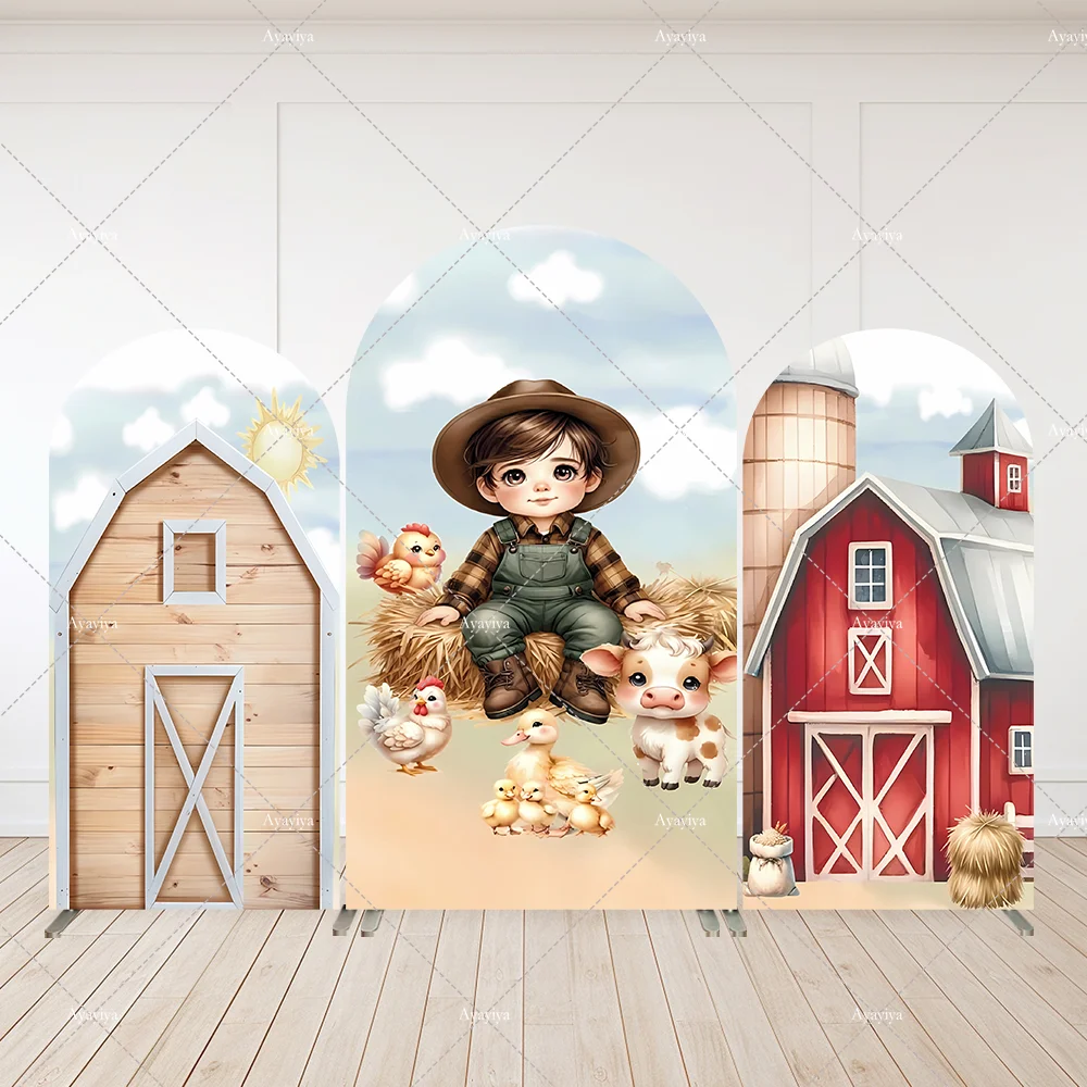 Boy Birthday Party Supplies Arch Backdrop Cover Cartoon Animals Farm theme Baby Shower Arched Wall Background Banner
Boy Birthday Party Supplies Arch Backdrop Cover Cartoon Animals Farm theme Baby Shower Arched Wall Background Banner