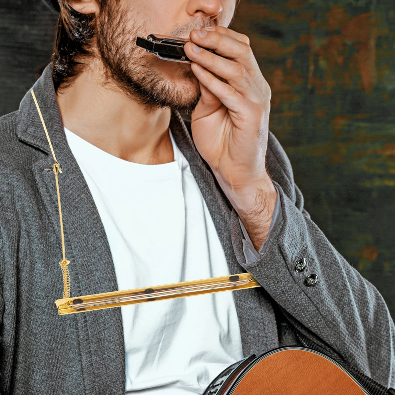 Harmonica Stand 24 Holes Zinc Alloy Holder Neck Hanging Wear Resistant Strong Durable Simple Stylish Non Slip Fixed Lightweight
Harmonica Stand 24 Holes Zinc Alloy Holder Neck Hanging Wear Resistant Strong Durable Simple Stylish Non Slip Fixed Lightweight