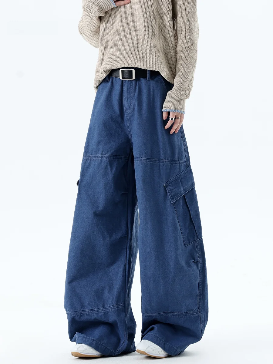 American Vintage Men's Workwear Pants Multiple Pockets Washed Straight Leg High Waist Cotton Casual Trousers Fashionable
American Vintage Men's Workwear Pants Multiple Pockets Washed Straight Leg High Waist Cotton Casual Trousers Fashionable