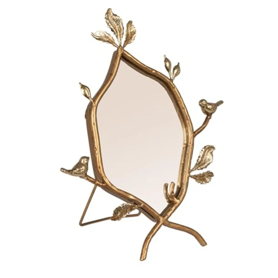 Metal Twig Framed Standing Mirror with Birds and Leaves Gold
Metal Twig Framed Standing Mirror with Birds and Leaves Gold