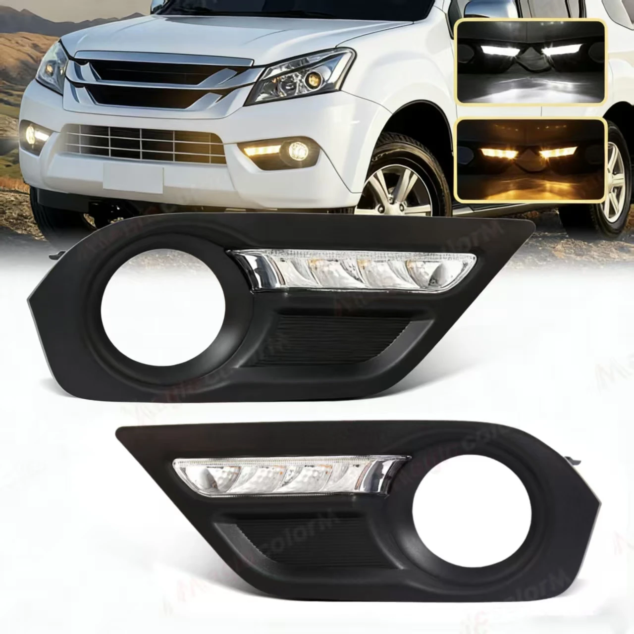 1 Set LED Fog Lamp For Isuzu MU-X MUX 2015 2016 DRL Daytime Running Light Yellow Turn Signal Lamp Front Bumper Driving Light 12V
1 Set LED Fog Lamp For Isuzu MU-X MUX 2015 2016 DRL Daytime Running Light Yellow Turn Signal Lamp Front Bumper Driving Light 12V