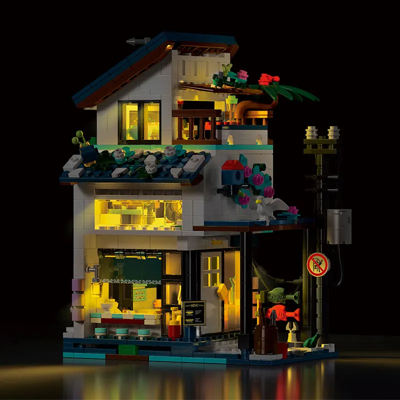 MOC Lighting City Street View 3 в 1, вилла, отель, праздник, деревня, строительные блоки, модель игрушки, кирпичи, подарки на день рождения для детей
MOC Lighting City Street View 3 в 1, вилла, отель, праздник, деревня, строительные блоки, модель игрушки, кирпичи, подарки на день рождения для детей