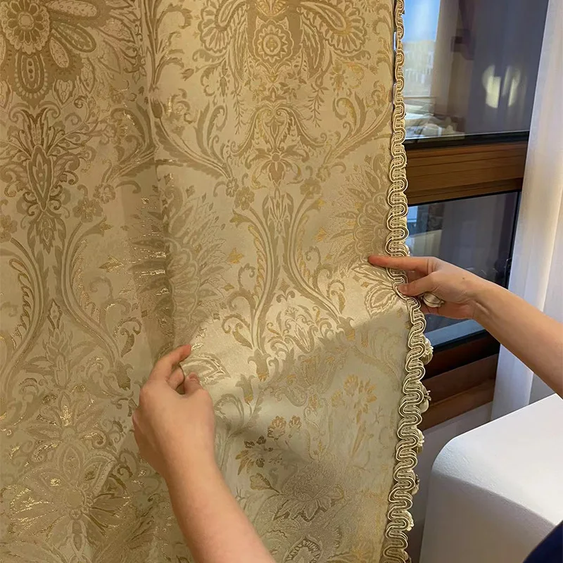 French Romantic Curtains Jacquard Light Luxury Bedroom Curtains White Tulle Custom Size Luxury Window Modern Elegant Thick Door
French Romantic Curtains Jacquard Light Luxury Bedroom Curtains White Tulle Custom Size Luxury Window Modern Elegant Thick Door