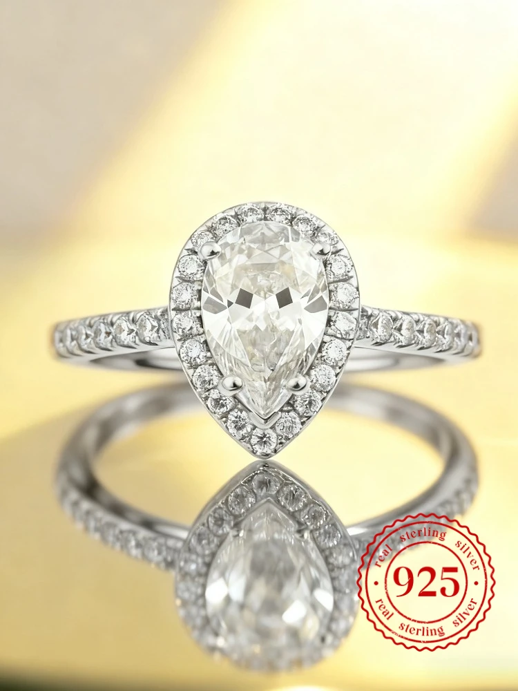 925 Sterling Silver Classic Fashion Advanced WaterDrop Zircon Ring For Women Anniversary Luxury High Quality Fine Jewelry
925 Sterling Silver Classic Fashion Advanced WaterDrop Zircon Ring For Women Anniversary Luxury High Quality Fine Jewelry