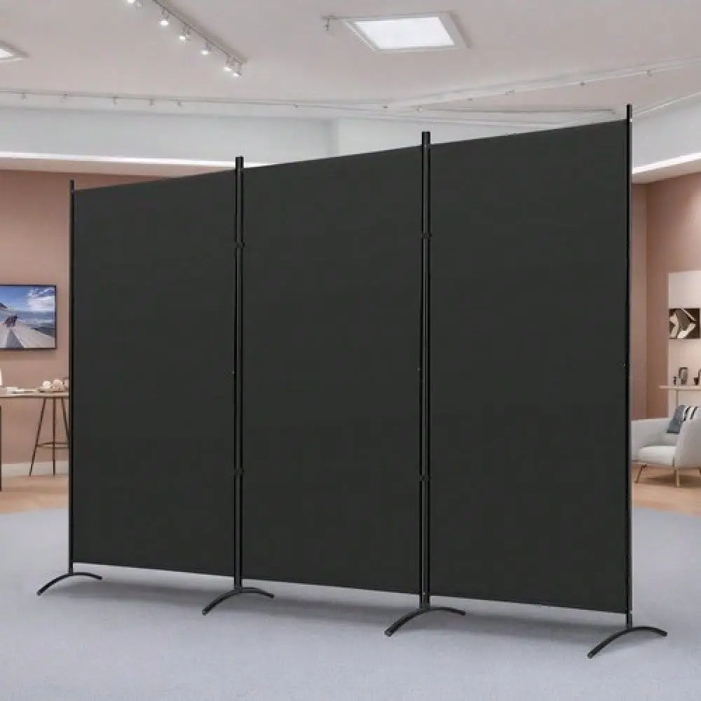 Panel Room Divider 6 FT Tall Folding Privacy Screens Partition Separator Black
Panel Room Divider 6 FT Tall Folding Privacy Screens Partition Separator Black