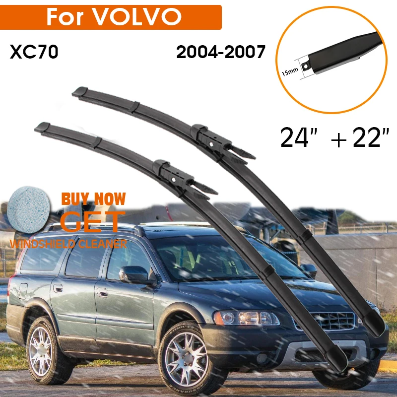 Car Wiper Blade For Volvo XC70 2004-2007 Windshield Rubber Silicon Refill Front Window Wiper 24"+22" LHD RHD Auto Accessorie
Car Wiper Blade For Volvo XC70 2004-2007 Windshield Rubber Silicon Refill Front Window Wiper 24"+22" LHD RHD Auto Accessorie