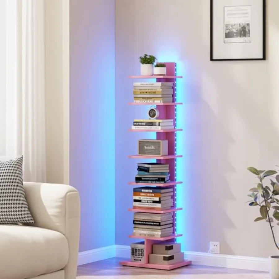 Узкий книжный шкаф с LED-подсветкой, стеллаж для книг с подсветкой, угловой напольный стеллаж для небольших помещений, для гостиной, офиса, кабинета, прихожей BS
Узкий книжный шкаф с LED-подсветкой, стеллаж для книг с подсветкой, угловой напольный стеллаж для небольших помещений, для гостиной, офиса, кабинета, прихожей BS
