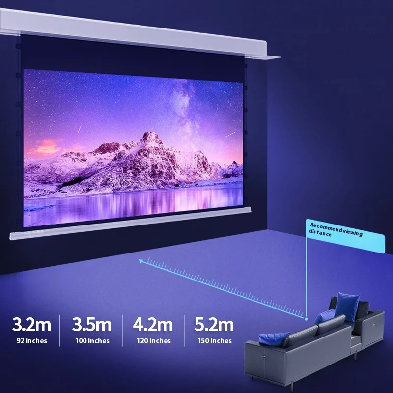 150 Inch Electric Projection Cable Curtain Embedded Hidden Ceiling Photon Suspension Curtain
150 Inch Electric Projection Cable Curtain Embedded Hidden Ceiling Photon Suspension Curtain