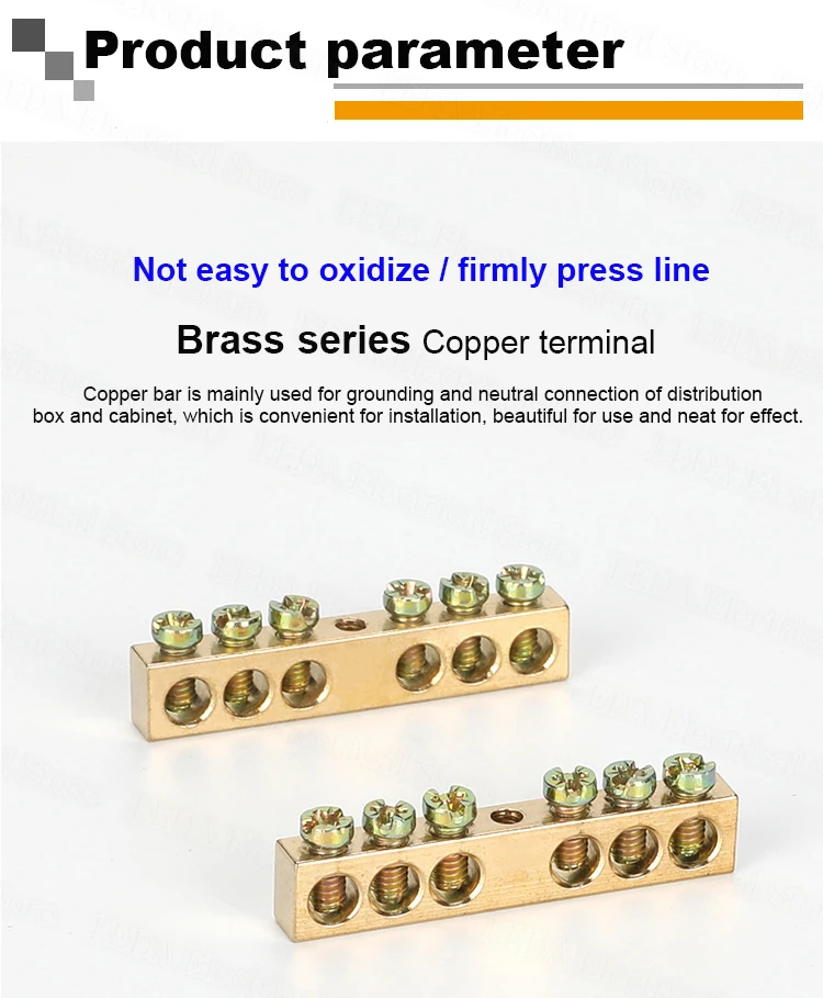 1Pcs 6*9/8*12 series Distribution box rail type connection copper bar copper terminal strip wiring block flame retardant plastic
1Pcs 6*9/8*12 series Distribution box rail type connection copper bar copper terminal strip wiring block flame retardant plastic