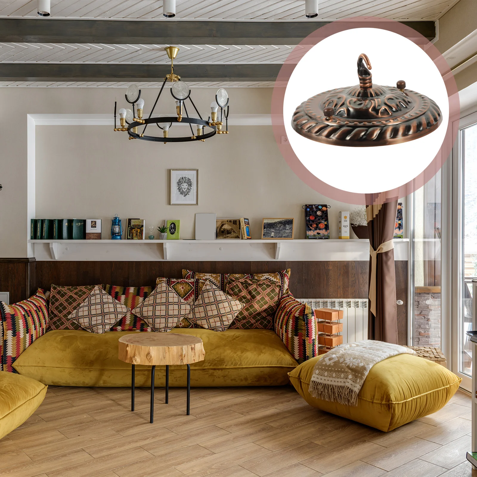 Heavy Duty Iron Mounting Plate Vintage Red Finish Ceiling Canopy Pendant Light Cover Strong Adsorption Easy Install
Heavy Duty Iron Mounting Plate Vintage Red Finish Ceiling Canopy Pendant Light Cover Strong Adsorption Easy Install