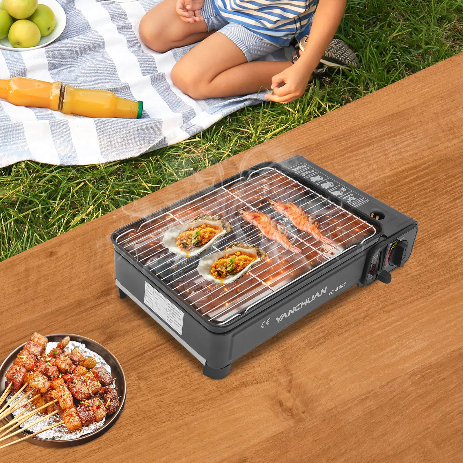 Черная газовая плита для кемпинга, портативная газовая плита для барбекю с чехлом для переноски, походы, собрания на колесах, барбекю, рюкзак
Черная газовая плита для кемпинга, портативная газовая плита для барбекю с чехлом для переноски, походы, собрания на колесах, барбекю, рюкзак