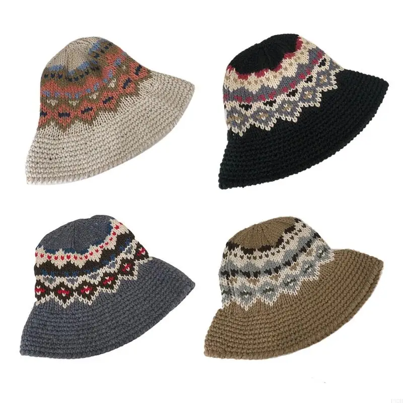 P8DB Vintage Pattern Fisherman Hat Knitted Basin Hat Floral Bucket Hat for Vacation
P8DB Vintage Pattern Fisherman Hat Knitted Basin Hat Floral Bucket Hat for Vacation