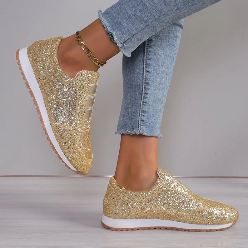 2025 Hot Seller New Glitter Fabric Shoes Casual Women's Shoes Shallow Mouth Flat Bottomed Round Toe 36-43 Large Shoes
2025 Hot Seller New Glitter Fabric Shoes Casual Women's Shoes Shallow Mouth Flat Bottomed Round Toe 36-43 Large Shoes