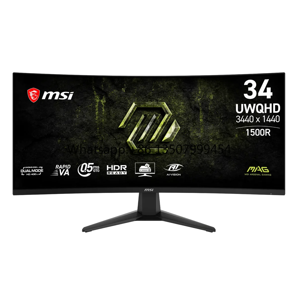 2026 New MSI MAG 346CQDF E20 Dual Mode Gaming Monitor 34" 3440x1440 UWQHD 200Hz / HD 400Hz Curved Display 0.5ms for PC Desktop
2026 New MSI MAG 346CQDF E20 Dual Mode Gaming Monitor 34" 3440x1440 UWQHD 200Hz / HD 400Hz Curved Display 0.5ms for PC Desktop