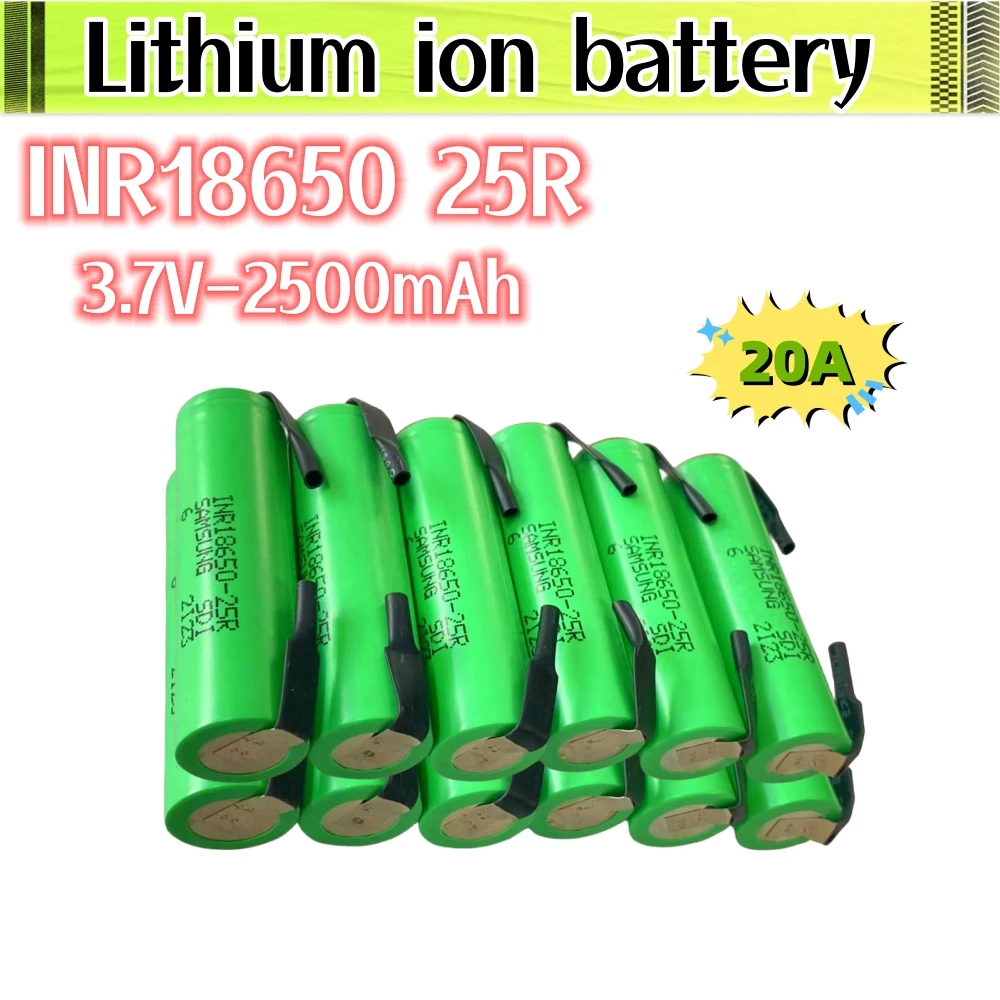 For Samsung 18650 2500mah battery INR18650 25R 20A discharge lithium batteries
For Samsung 18650 2500mah battery INR18650 25R 20A discharge lithium batteries