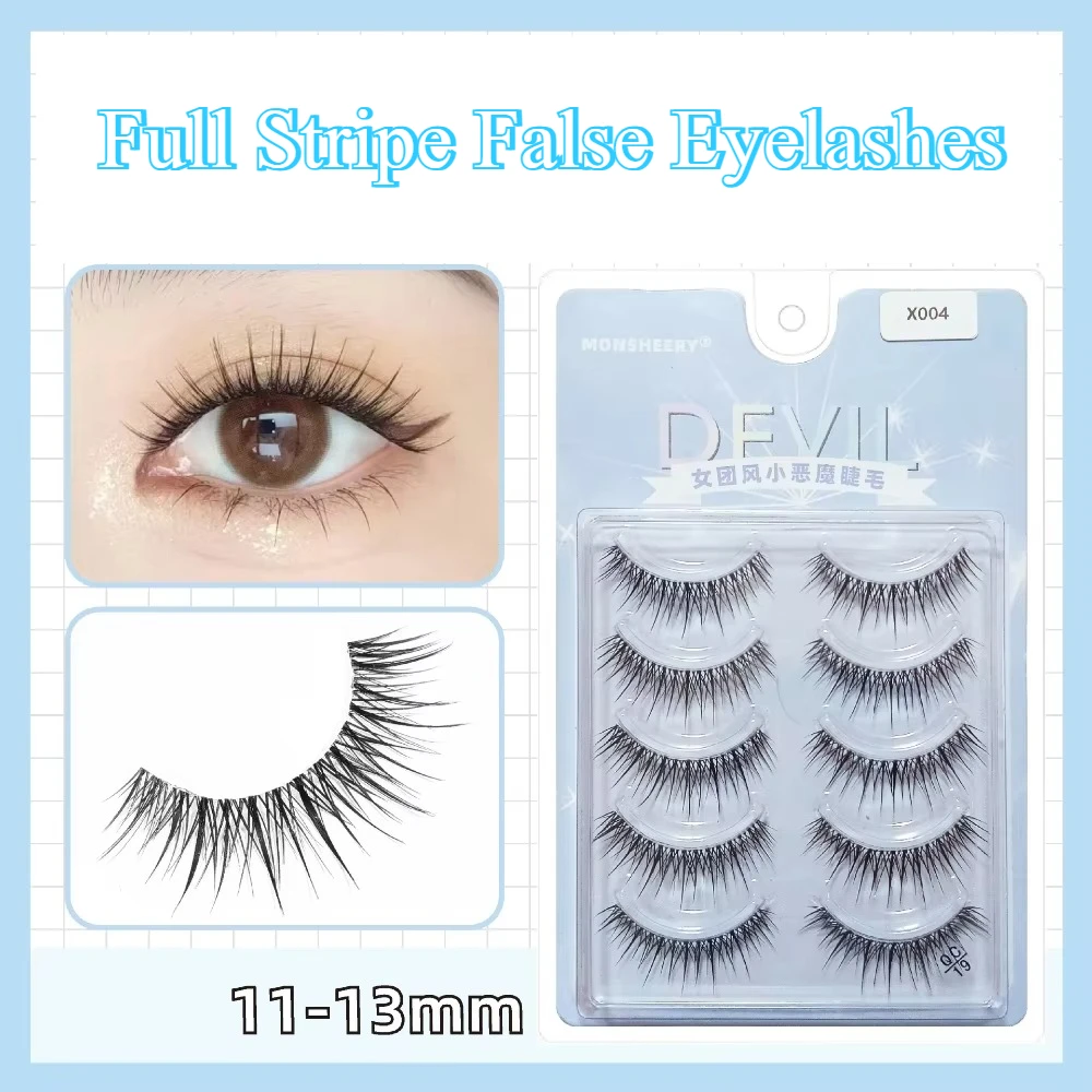 5 Pairs Korean False Eyelashes Natural Manga Little Devil Fake Eyelash Thai Transparent Terrier DIY Lashes Daily Makeup Tools
5 Pairs Korean False Eyelashes Natural Manga Little Devil Fake Eyelash Thai Transparent Terrier DIY Lashes Daily Makeup Tools
