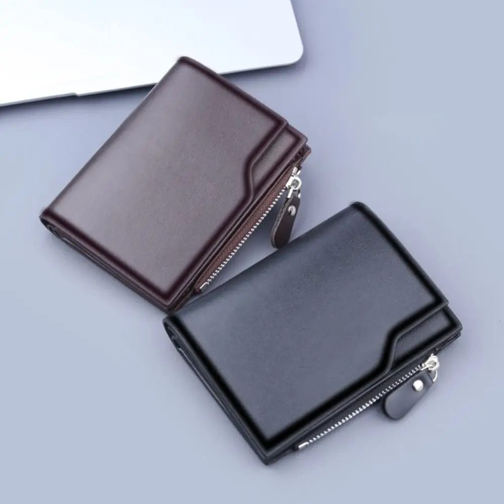 Men's PU Leather Wallet Clutch Bag Solid Color Card Holder Business Short Wallets Zipper Large Capacity Vintage Male Purses
Men's PU Leather Wallet Clutch Bag Solid Color Card Holder Business Short Wallets Zipper Large Capacity Vintage Male Purses
