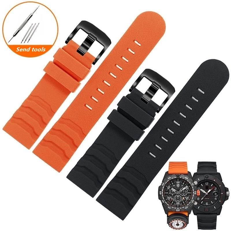 New Rubber Watch Strap for Luminox Breitling Citizen Watch Band 24mm Sports Universal Accessories Replacement Watch Bracelet
New Rubber Watch Strap for Luminox Breitling Citizen Watch Band 24mm Sports Universal Accessories Replacement Watch Bracelet