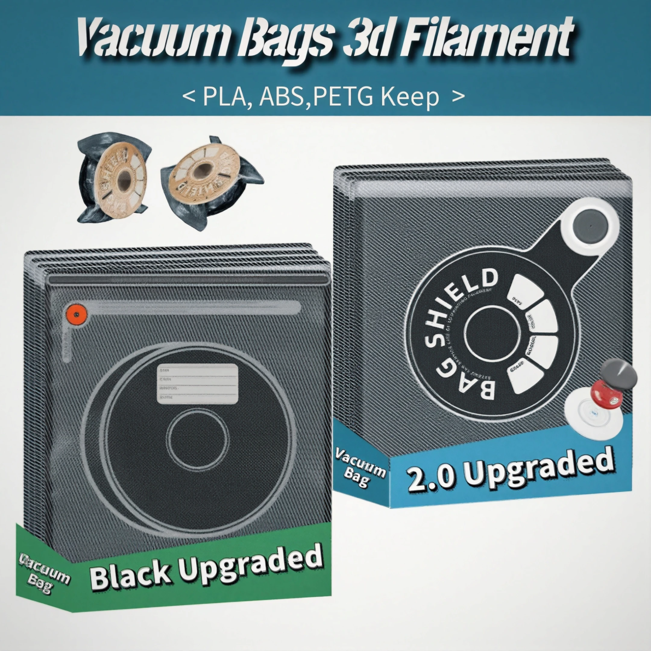 Upgrade 2.0 Vacuum Filament Storage Bag With Valve Humidity Resistant Sealing Dryer Bag For 3D Printer Filament
Upgrade 2.0 Vacuum Filament Storage Bag With Valve Humidity Resistant Sealing Dryer Bag For 3D Printer Filament