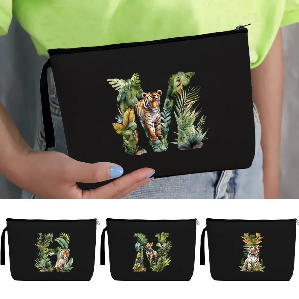 Multi Functional New Zippered Travel Makeup Bag Jungle Tiger Letter Print Beauty Pencil Key ChargerSunglasses Storage Makeup Bag
Multi Functional New Zippered Travel Makeup Bag Jungle Tiger Letter Print Beauty Pencil Key ChargerSunglasses Storage Makeup Bag