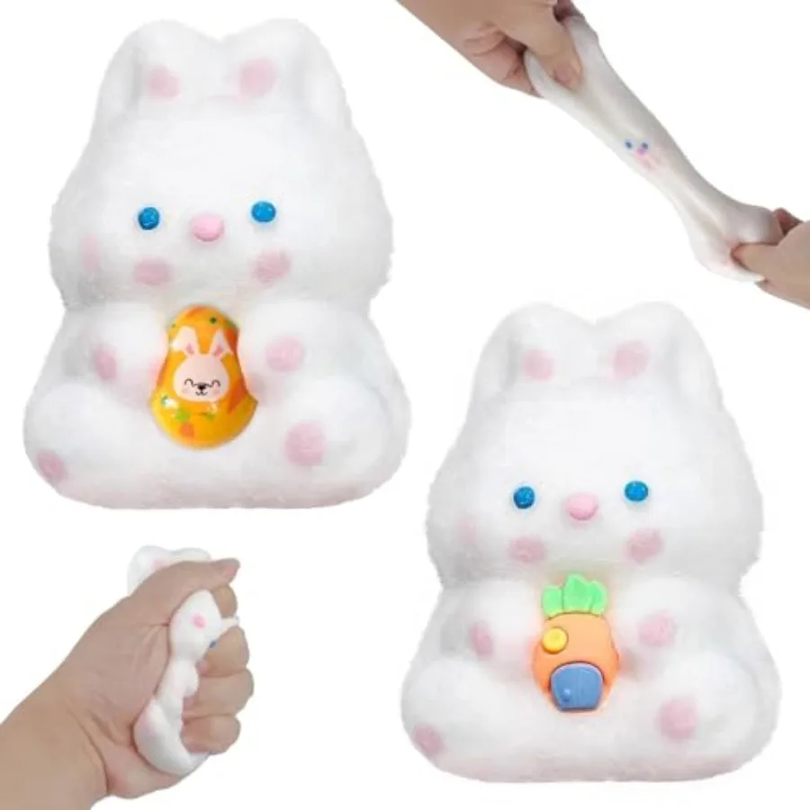 2 Packs Bunny Squishies Fidget Toys, Ultra Soft Squeeze Toys Sticky Toys for Autism, Fidgets Valentines Day Gifts Easter Basket
2 Packs Bunny Squishies Fidget Toys, Ultra Soft Squeeze Toys Sticky Toys for Autism, Fidgets Valentines Day Gifts Easter Basket