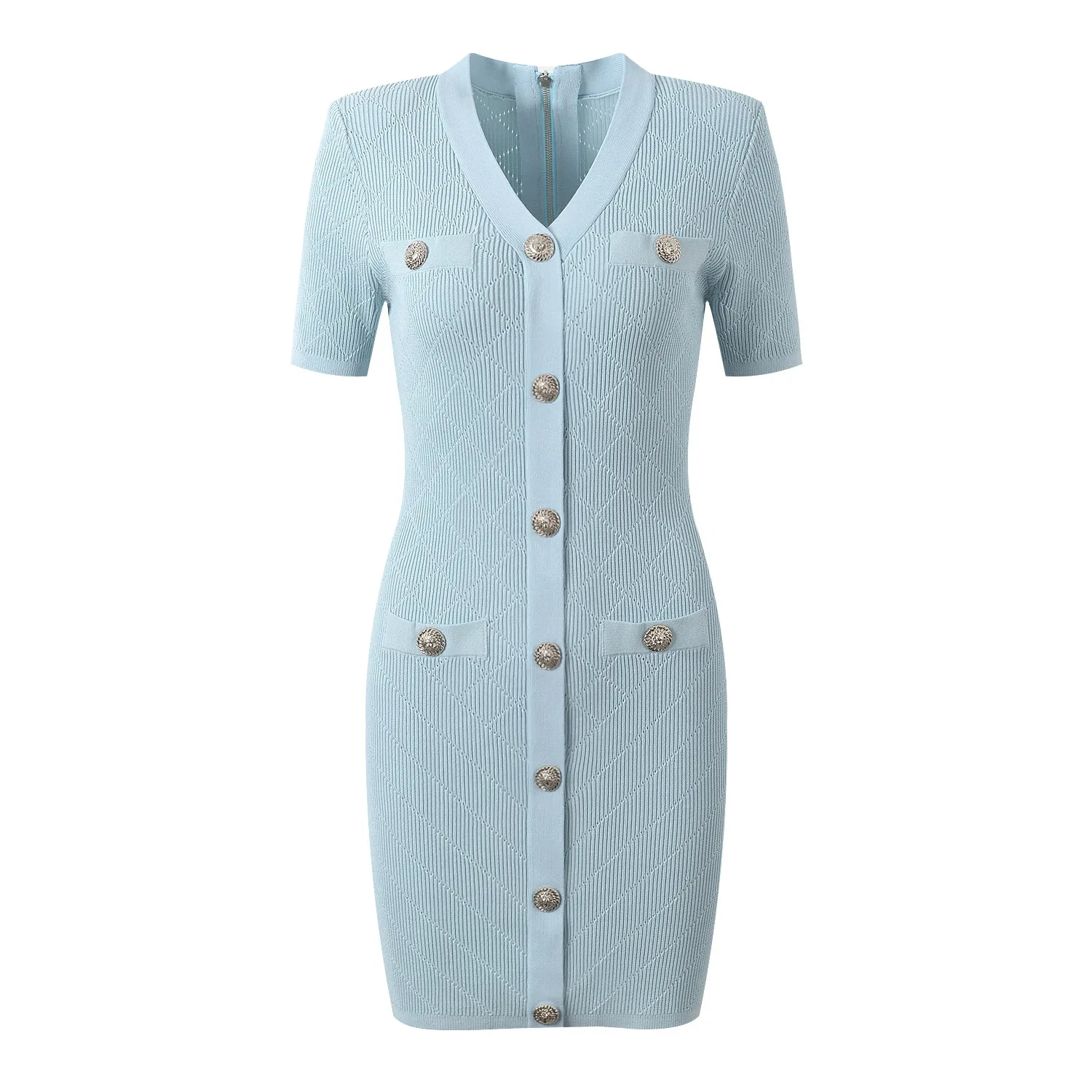 2024 Summer Elegant Style Quality Short Sleeve Sexy V-neck Boydcon Stretchy Casual Women Knit Solid Mini Dress
2024 Summer Elegant Style Quality Short Sleeve Sexy V-neck Boydcon Stretchy Casual Women Knit Solid Mini Dress