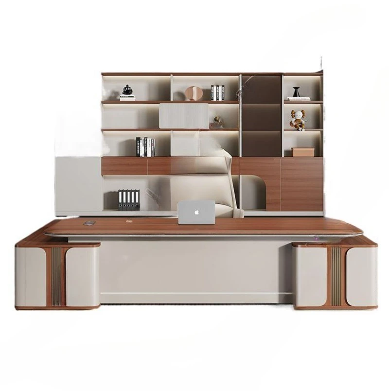 Desk boss table and chair combination simple modern light luxury chairperson large class desk manager table president
Desk boss table and chair combination simple modern light luxury chairperson large class desk manager table president