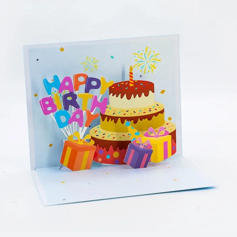 *Wholesale Creative Colored Red Cake Cartoon 3D Pop Up Birthday Greeting cards with envelope
*Wholesale Creative Colored Red Cake Cartoon 3D Pop Up Birthday Greeting cards with envelope