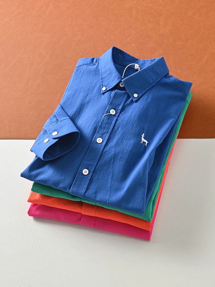 Men's Fashionable Cotton Long Sleeve Shirt Collared Commute Appropriate Clothing Breathable Pure Color Button up Top
Men's Fashionable Cotton Long Sleeve Shirt Collared Commute Appropriate Clothing Breathable Pure Color Button up Top