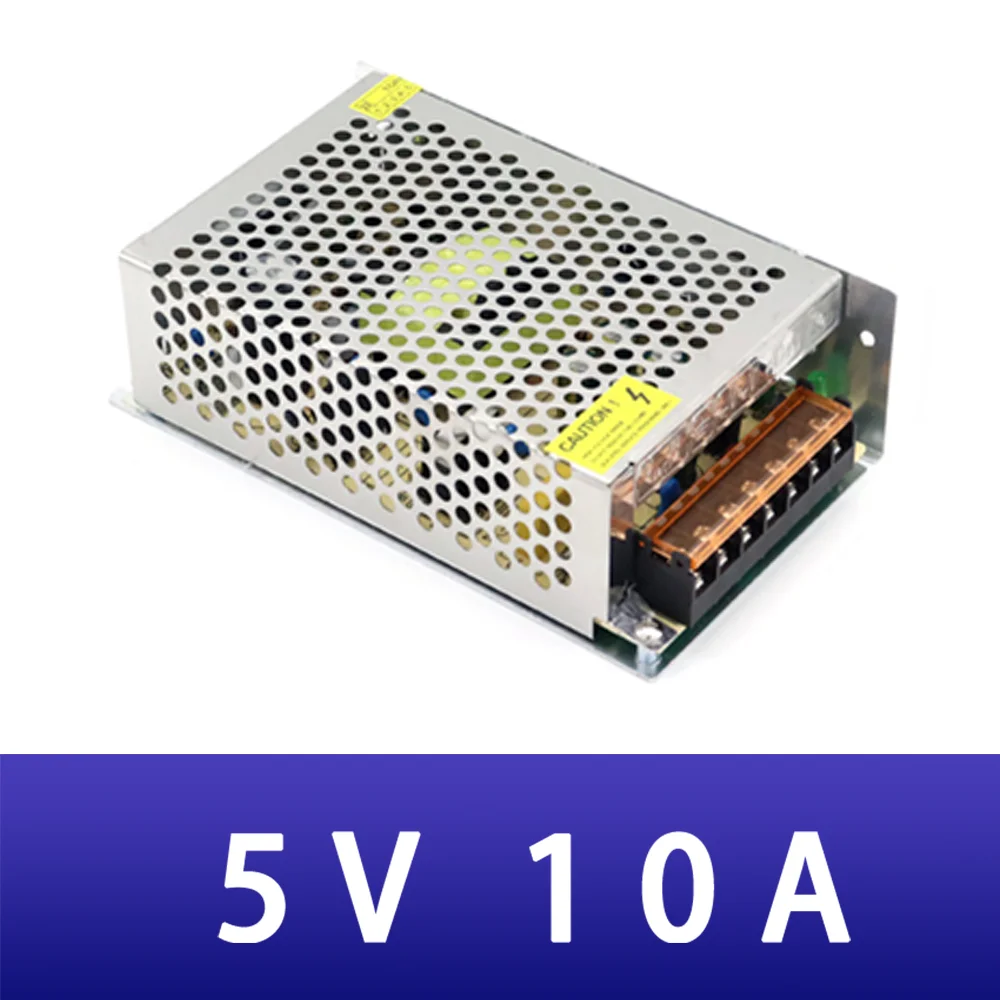 AC DC (5V 10A) Switching Power Supply 50W 10000mA 110V-220V DC Transformer Power for LED Strip Switch Driver
AC DC (5V 10A) Switching Power Supply 50W 10000mA 110V-220V DC Transformer Power for LED Strip Switch Driver