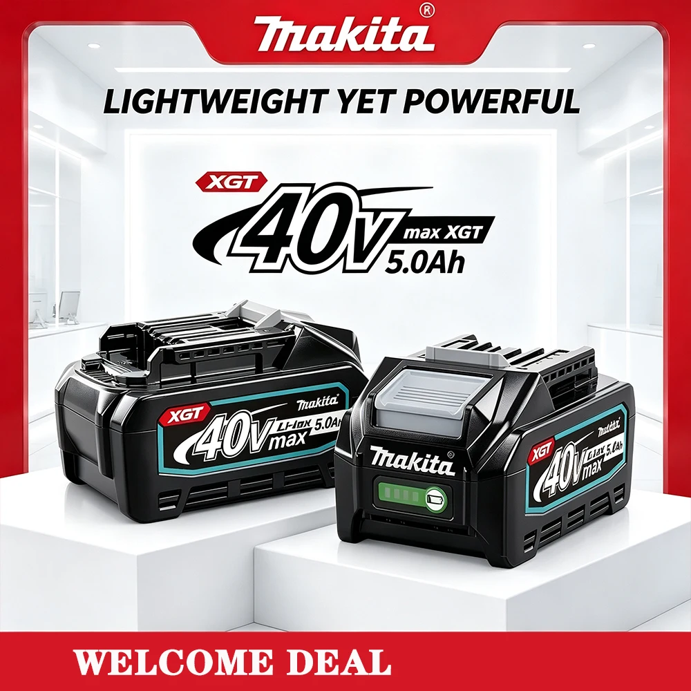 Premium Grade Makita 40V 5.0Ah Li-ion Battery – 5000mAh High Capacity Replacement for BL4050 BL4040 Cordless Tools
Premium Grade Makita 40V 5.0Ah Li-ion Battery – 5000mAh High Capacity Replacement for BL4050 BL4040 Cordless Tools