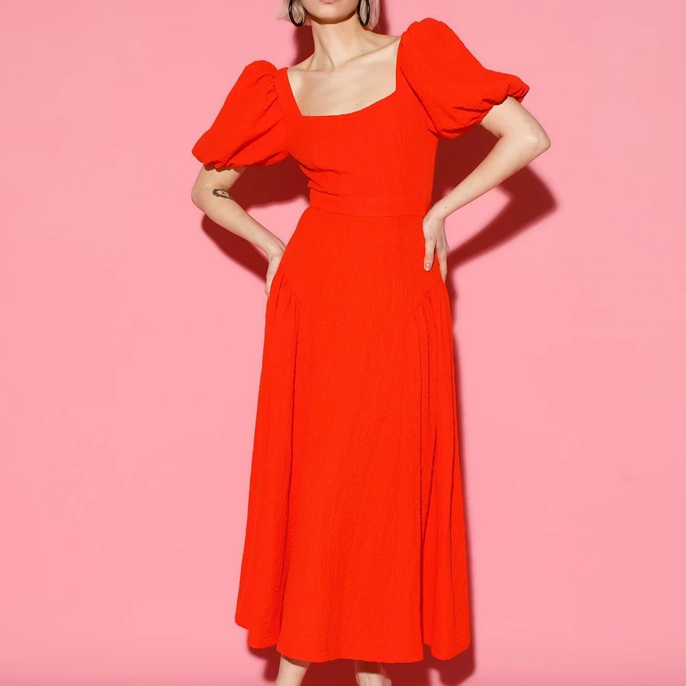 Customized Temperament Jersey A-Line Evening Dresses Square Collar Short Sleeves Bespoke Occasion Gowns High Quality Red
Customized Temperament Jersey A-Line Evening Dresses Square Collar Short Sleeves Bespoke Occasion Gowns High Quality Red