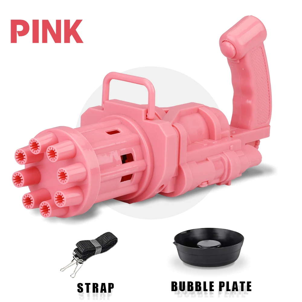 8 Hole Electric Gatling Bubble Machine Automatic Blower Soap Water Maker Gun for Children Summer Beach Outdoor Kids Boy Toys
8 Hole Electric Gatling Bubble Machine Automatic Blower Soap Water Maker Gun for Children Summer Beach Outdoor Kids Boy Toys