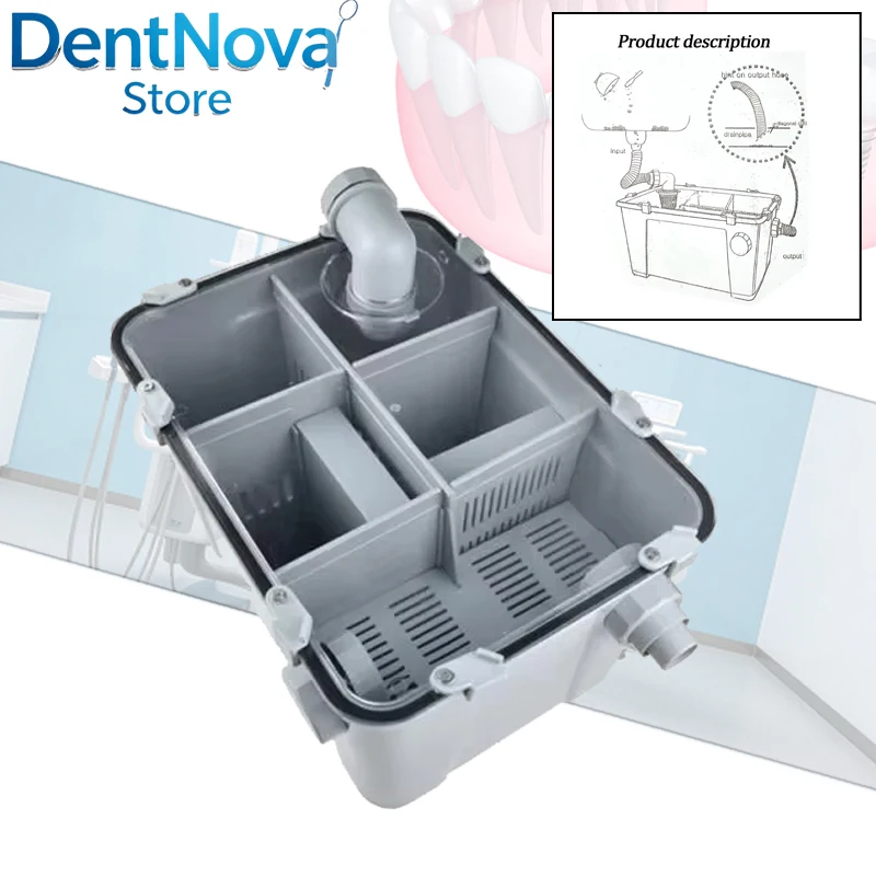 Dental Lab Plaster Powder Trap Filter Basin Sediment Tank for Stone Grinding Waste Collector with Removable Fine Mesh
Dental Lab Plaster Powder Trap Filter Basin Sediment Tank for Stone Grinding Waste Collector with Removable Fine Mesh