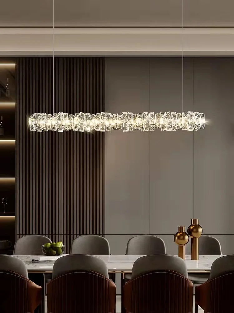 Light luxury creative personalized crystal chandelier, dining room, coffee shop, clothing store chandelier
Light luxury creative personalized crystal chandelier, dining room, coffee shop, clothing store chandelier