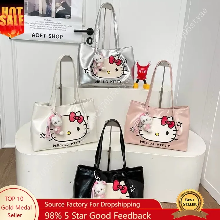 Женская сумка через плечо с мультяшным принтом Hello Kitty, оригинальный дизайн, вместительная, милая сумка-тоут, универсальная повседневная сумка
Женская сумка через плечо с мультяшным принтом Hello Kitty, оригинальный дизайн, вместительная, милая сумка-тоут, универсальная повседневная сумка