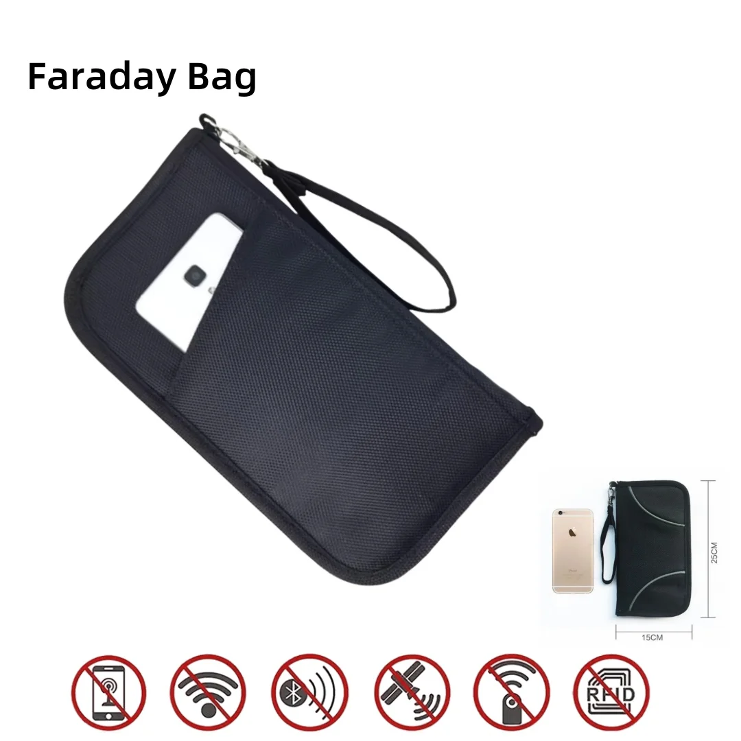 RFID Protected Faraday Bag GPS Location Shield Cell Phone GPS Signal Blocking Anti-Scanning Wallet Woven EMF Anti-Static
RFID Protected Faraday Bag GPS Location Shield Cell Phone GPS Signal Blocking Anti-Scanning Wallet Woven EMF Anti-Static