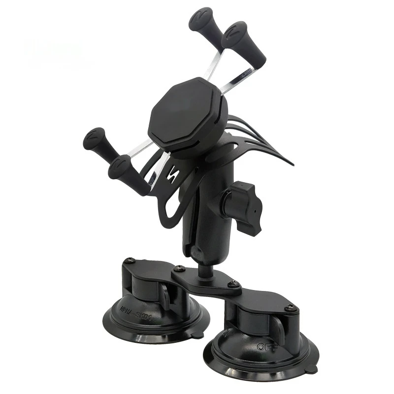 Double Suction Cup Phone Mount Dashboard Suction Mount for 3.5-6.5inch Phone with 9cm Double socket Arm Aluminium
Double Suction Cup Phone Mount Dashboard Suction Mount for 3.5-6.5inch Phone with 9cm Double socket Arm Aluminium