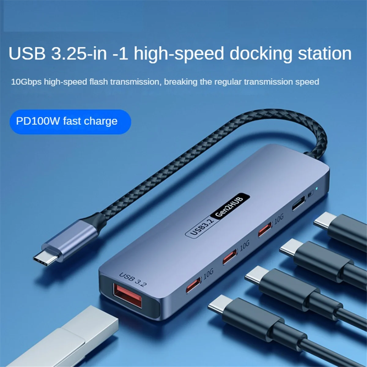 PBD-nUSB C Hub USB Type-C 3.2 HUB 10 Гбит/с Высокоскоростной PD100W Зарядный адаптер USB Type-C 3.2 Разветвитель для ноутбука и телефона
PBD-nUSB C Hub USB Type-C 3.2 HUB 10 Гбит/с Высокоскоростной PD100W Зарядный адаптер USB Type-C 3.2 Разветвитель для ноутбука и телефона