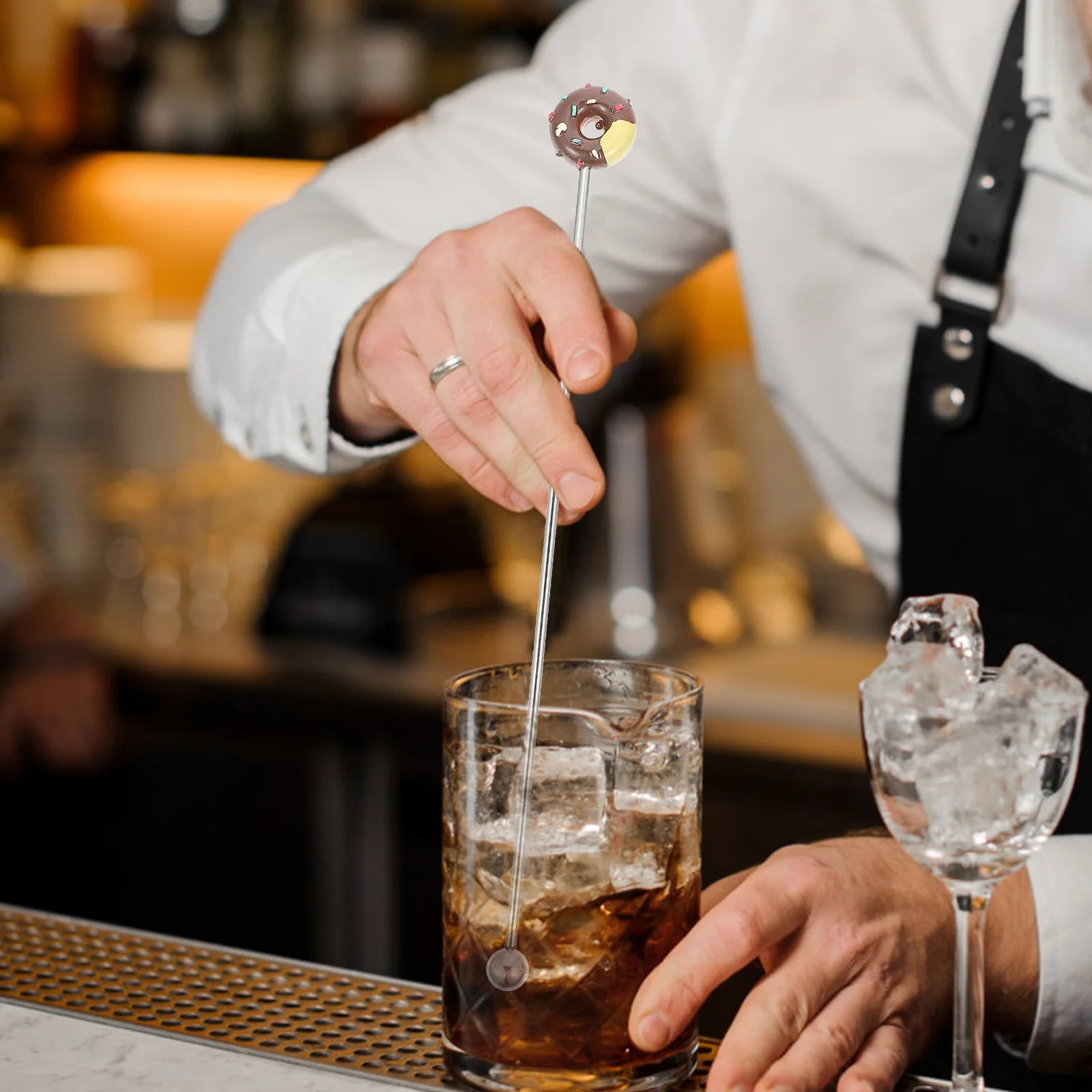 2Pcs Stainless Steel Cocktail Stirrers Reusable Doughnut Shaped Drink Mixers for Home Bar Office Coffee Stirrers
2Pcs Stainless Steel Cocktail Stirrers Reusable Doughnut Shaped Drink Mixers for Home Bar Office Coffee Stirrers