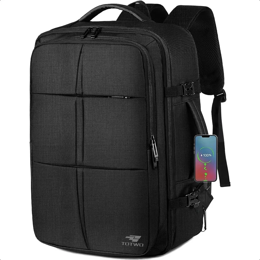 Travel Backpack Extra Large 55L Carry On Backpack Flight Appd with USB Charging Port Expandable Waterproof Busin Lage Casual Ba
Travel Backpack Extra Large 55L Carry On Backpack Flight Appd with USB Charging Port Expandable Waterproof Busin Lage Casual Ba