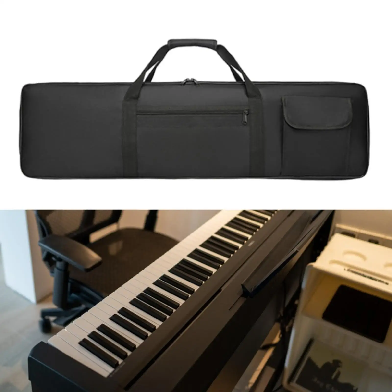 Electric Piano Case Backpack Thickened Anti Shock with Pocket 88Key Keyboard Piano Gig Bag for Performance Music Studio Tour
Electric Piano Case Backpack Thickened Anti Shock with Pocket 88Key Keyboard Piano Gig Bag for Performance Music Studio Tour