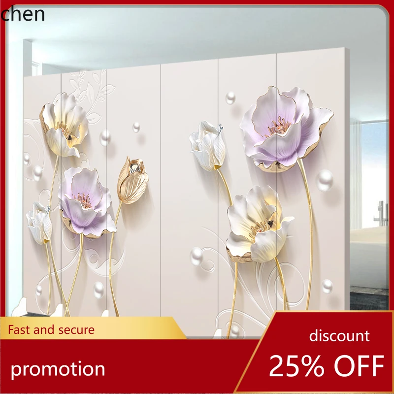 HTT Bedroom Room Entrance Screen Partition Living Room Modern Simple Fashion Decorative Folding Mobile Sliding 
HTT Bedroom Room Entrance Screen Partition Living Room Modern Simple Fashion Decorative Folding Mobile Sliding