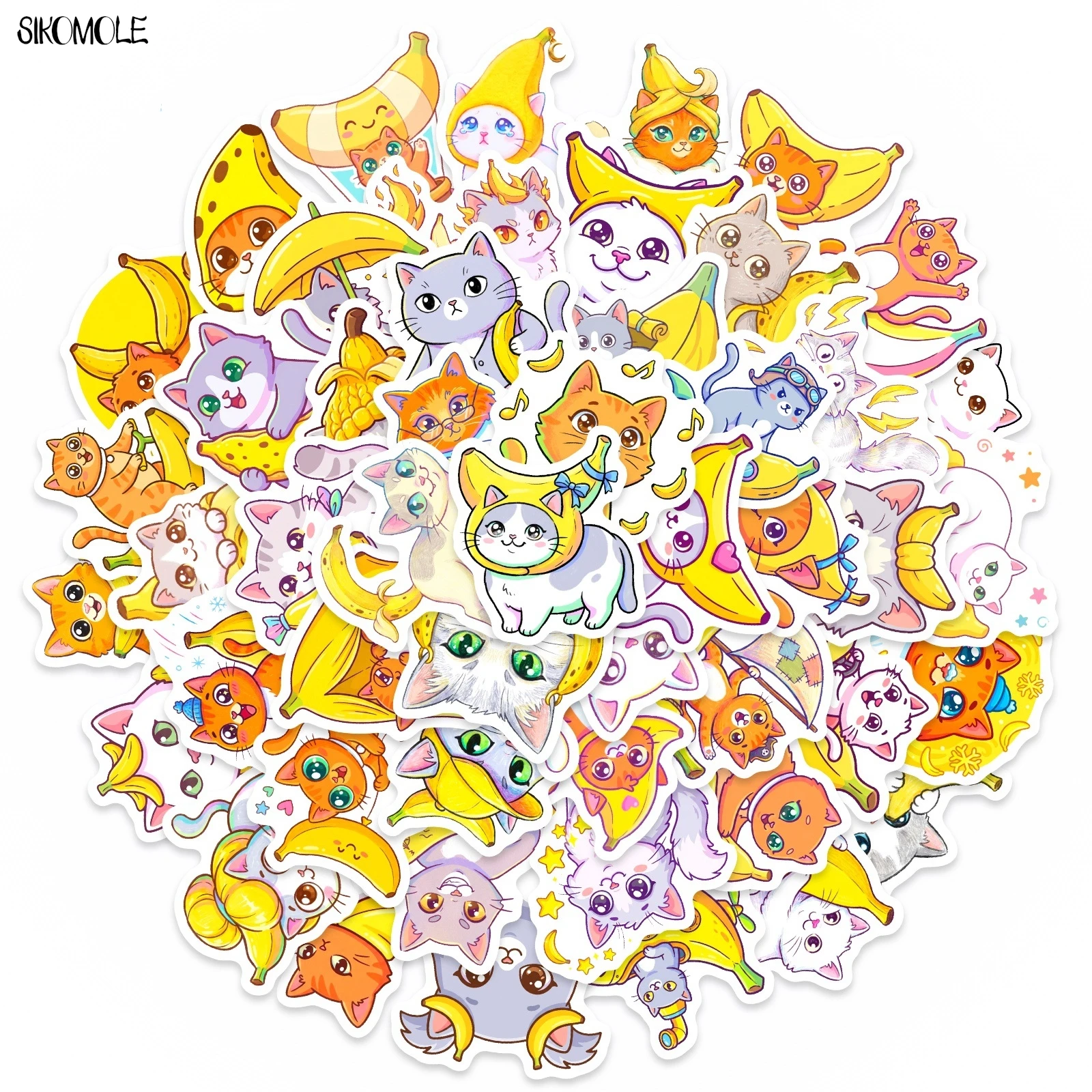 10/30/50PCS Cartoon Funny Banana Cat Stickers Book DIY Skateboard Kids Toys Guitar Luggage Suitcase Decoration Graffiti Sticker
10/30/50PCS Cartoon Funny Banana Cat Stickers Book DIY Skateboard Kids Toys Guitar Luggage Suitcase Decoration Graffiti Sticker
