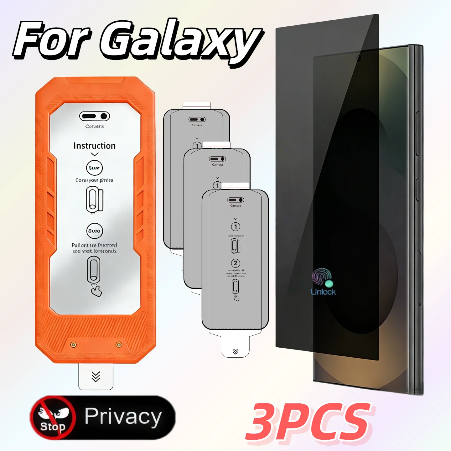 Набор из 3 защитных стекол для экрана (антишпионские) для Galaxy S26/S26 Plus/S25/S25 Plus/S25 Ultra/S24/S24 Plus/S24 Ultra
Набор из 3 защитных стекол для экрана (антишпионские) для Galaxy S26/S26 Plus/S25/S25 Plus/S25 Ultra/S24/S24 Plus/S24 Ultra
