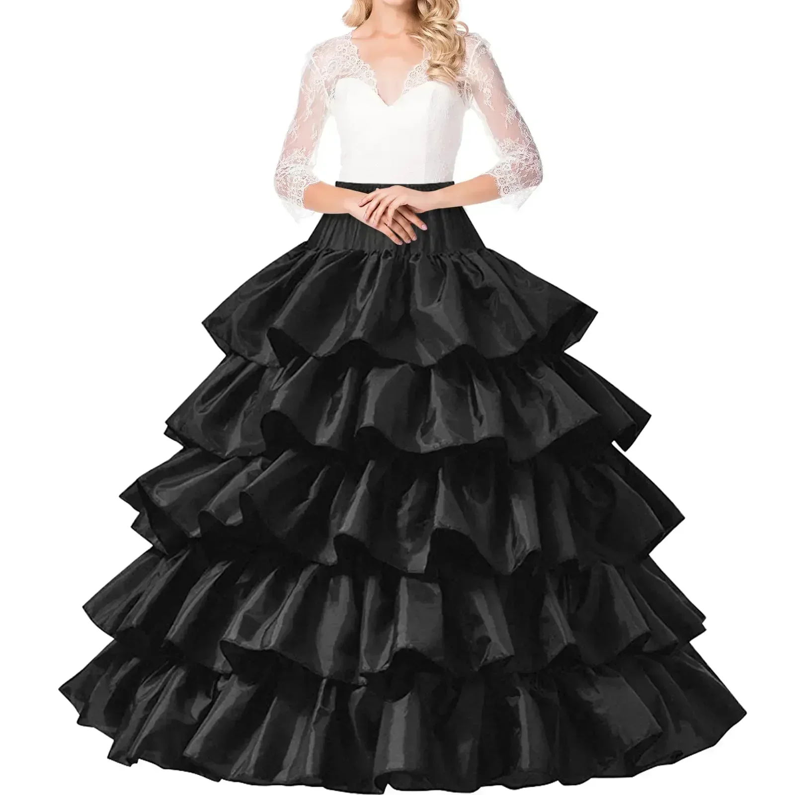 Petticoats for Women Long White Petticoat Skirt 4 Hoop Floor Length Petticoat for Ball Gown
Petticoats for Women Long White Petticoat Skirt 4 Hoop Floor Length Petticoat for Ball Gown