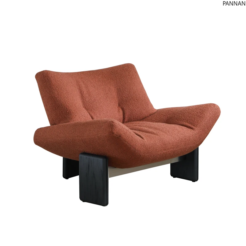 Italian minimalist solid wood leisure chair living room balcony designer fabric caramel color single sofa chair
Italian minimalist solid wood leisure chair living room balcony designer fabric caramel color single sofa chair