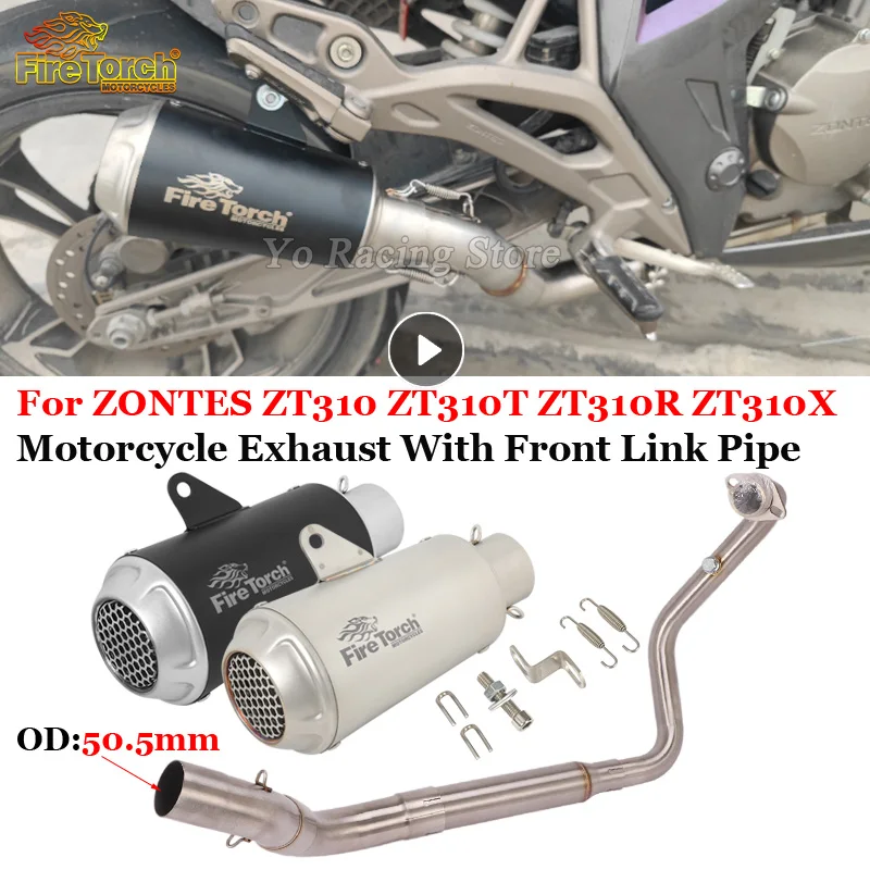 Для ZONTES ZT310 ZT310T ZT310R ZT310X 2018 - 2020 полная выхлопная система мотоцикла изменить переднюю трубку с глушителем
Для ZONTES ZT310 ZT310T ZT310R ZT310X 2018 - 2020 полная выхлопная система мотоцикла изменить переднюю трубку с глушителем