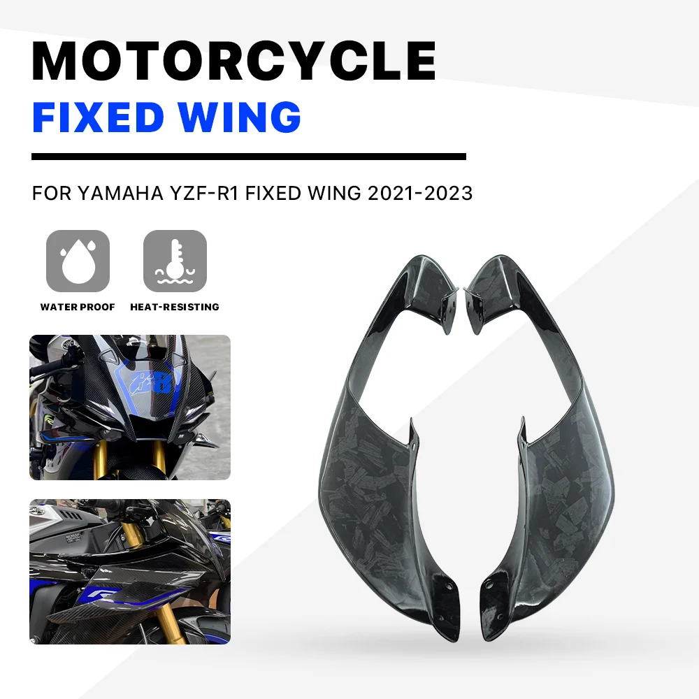 Крылышки подходят для Yamaha R1 R1M 2020-2025, крылья, передний обтекатель, прижимная сила, детали для мотоциклов, высококачественный АБС-пластик, установленный болтами
Крылышки подходят для Yamaha R1 R1M 2020-2025, крылья, передний обтекатель, прижимная сила, детали для мотоциклов, высококачественный АБС-пластик, установленный болтами